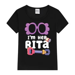 Sono lei Rita T-Shirt per bambini divertente maglietta stampata con animali Kid Fashion Streetwear magliette a maniche corte top