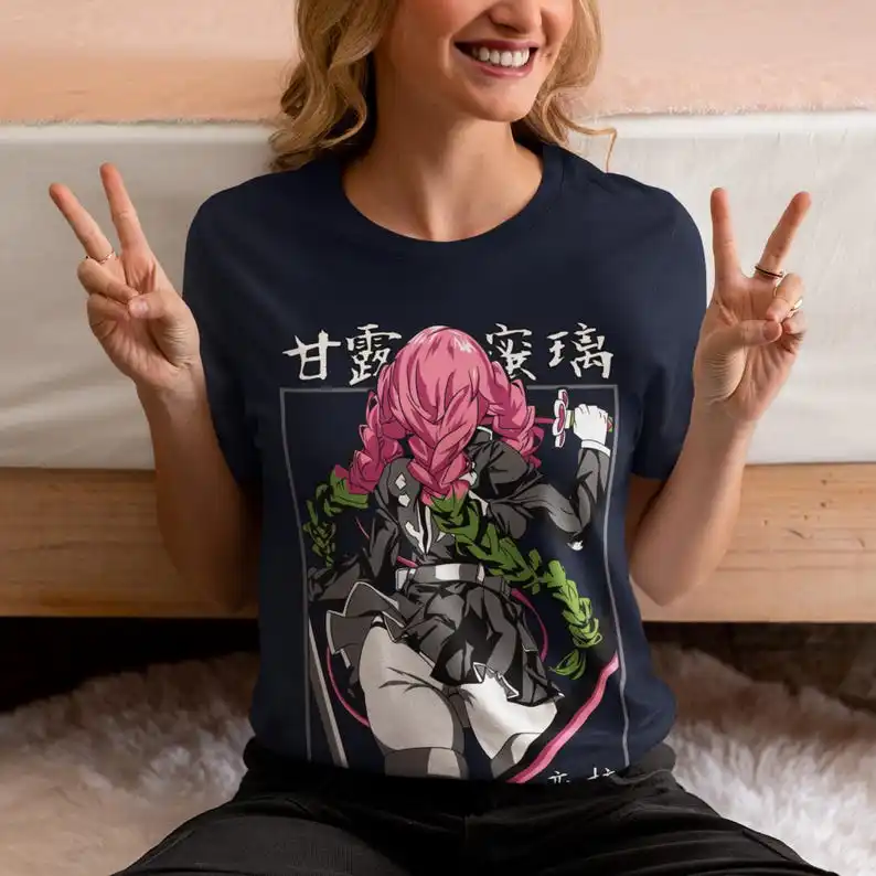 Love Hashira Anime Unisex T-shirt - Japanese Manga Style, 2020s Era Apparel, Otaku Gift, Japan-Inspired, Demon Hunter, Sword Mas