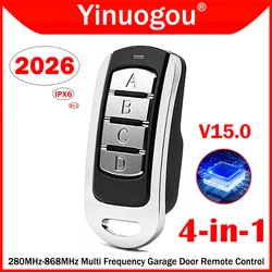 Garage Door Remote Control 433MHz 868MHz 287MHz-868MHz Duplicator Garage Door Opener Rolling Code Transmitter Gate Control 4 Key