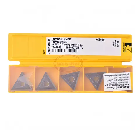 TNMG160402MS TNMG160404MS TNMG160408MS TNMG160404MP TNMG160408MP TNMG160404FP KC5010 KCS10B KCU10 Carbide Insert TNMG Inserts