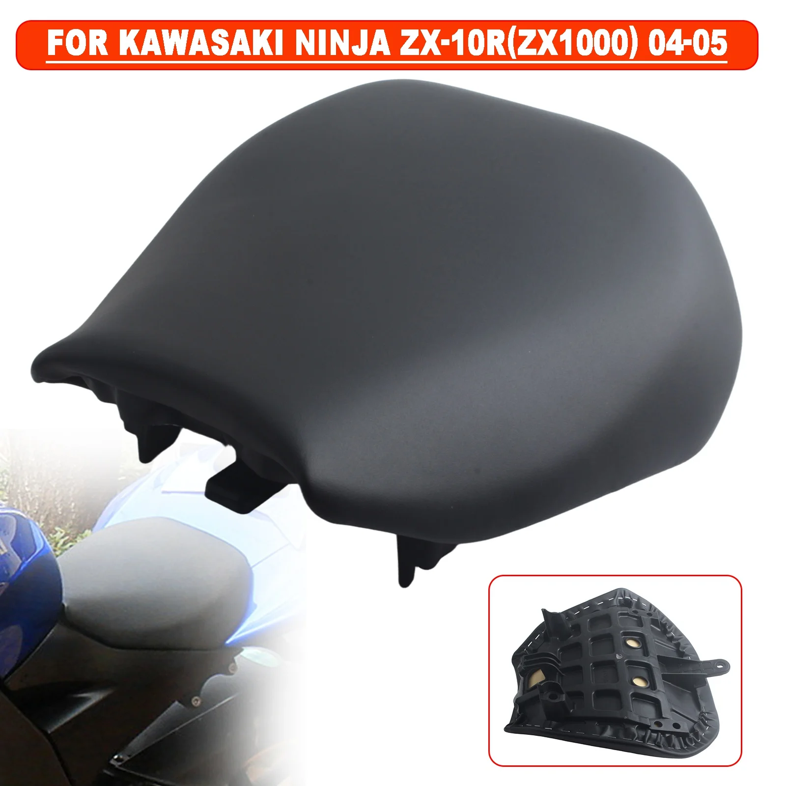 For Kawasaki NINJA ZX-10R ZX1000 2004-2005 Front Rider Driver Seat Cushion