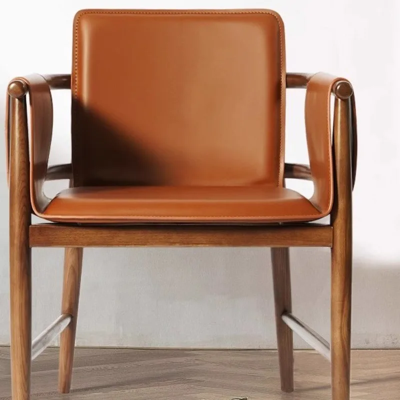 Ash wood solid wood dining chair