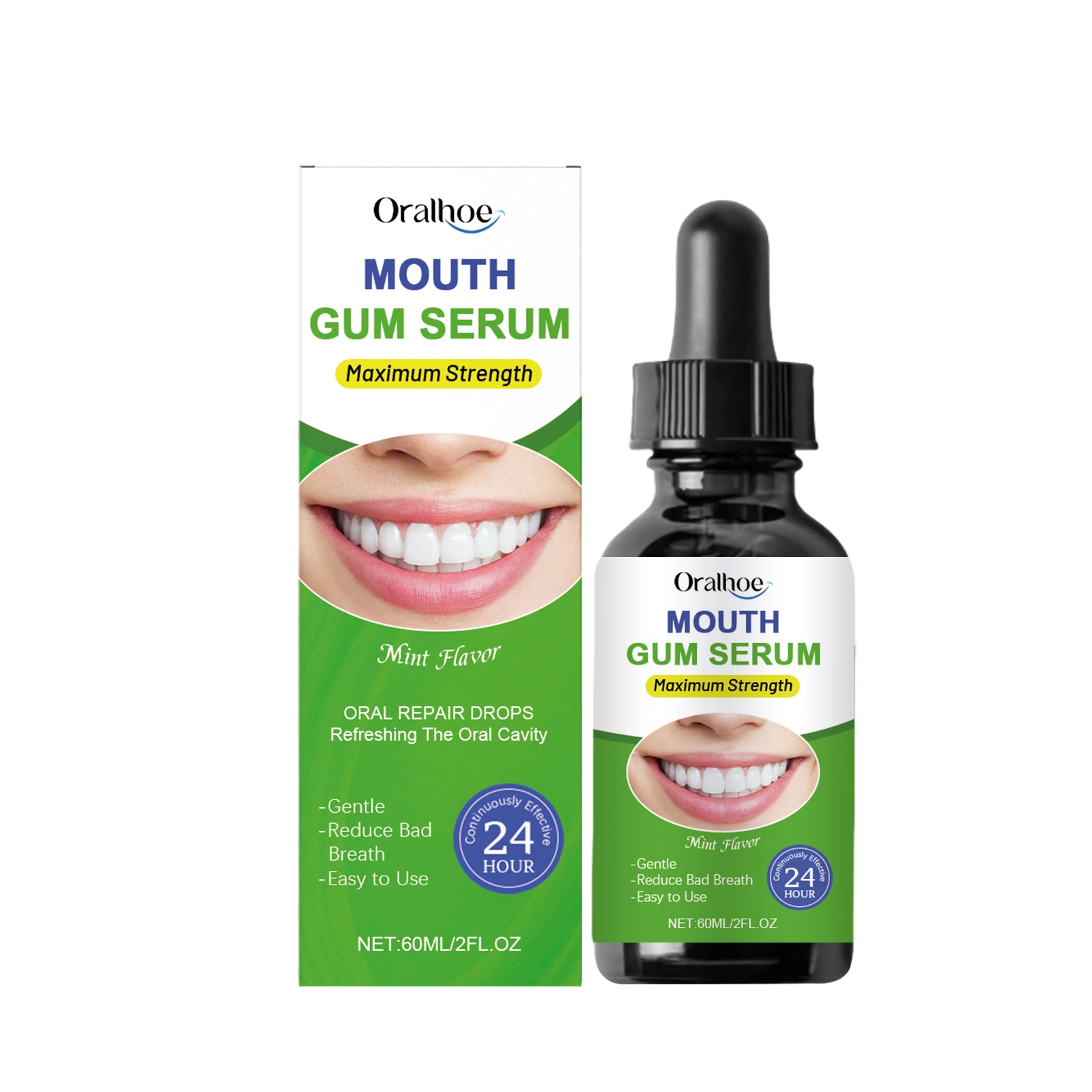 Bad Breath Treatment Drops Remove Dental Plaque Stains Relieve Gum Pain Swelling Protect Enamel Cleaning Teeth Whitening Liquid