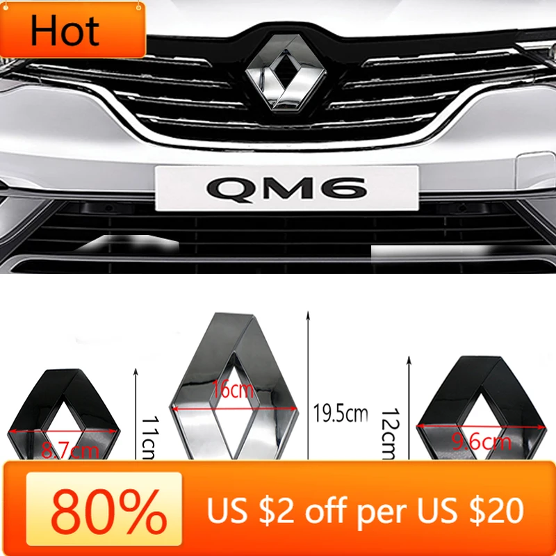 

2026 Hot For Renault Interior Stickers For Renault Megane Clio Kadjar Arkana Captur Twingo Talisman RS Car Hood Front Grill Rear
