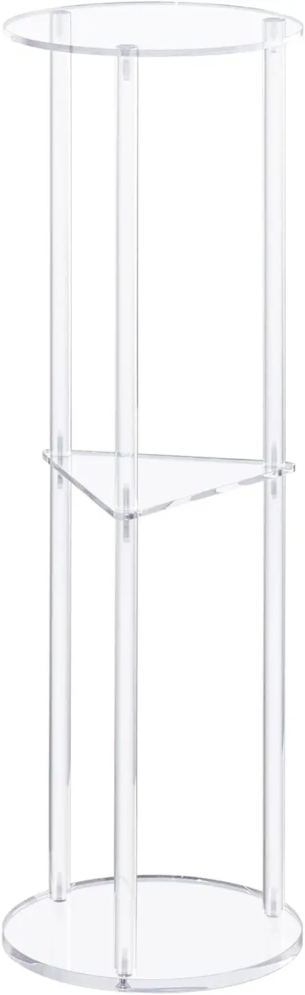 Acrylic Drink Table for Small Spaces, Martini Table for Living Room, Small Drink Side Table, 3 Tiers, 8