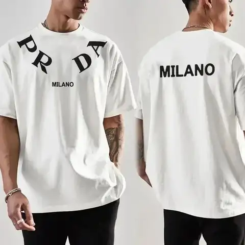 Camiseta clásica de alta calidad para hombre, camiseta de manga corta de marca de lujo, ropa de diseñador, Camiseta de algodón para mujer, Tops de verano 2024