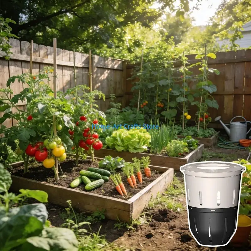 Y3NA Space upgraded Soil Composter Perfect For Repurposing Organic Matter
