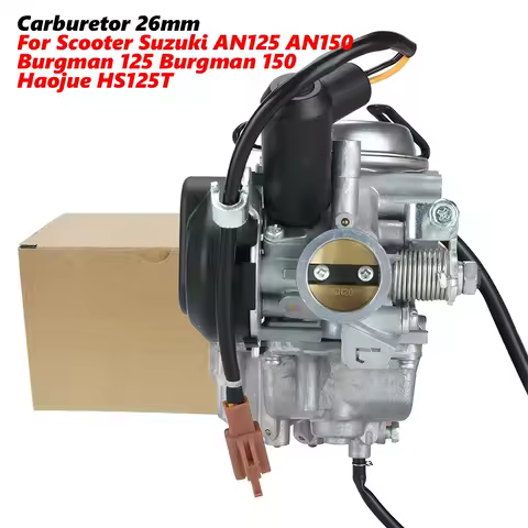 Carburetor 26mm For Scooter Suzuki AN125 AN150 Burgman 125 Burgman 150 Haojue HS125T Neptune Burgman Vergaser Scooter Parts Carb