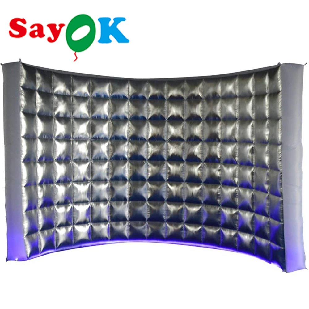 Inflatable Photo Booth Backdrop Photo Booth Enclosure Portable Photoshoot Background Wall for Event Party Wedding Exhibition