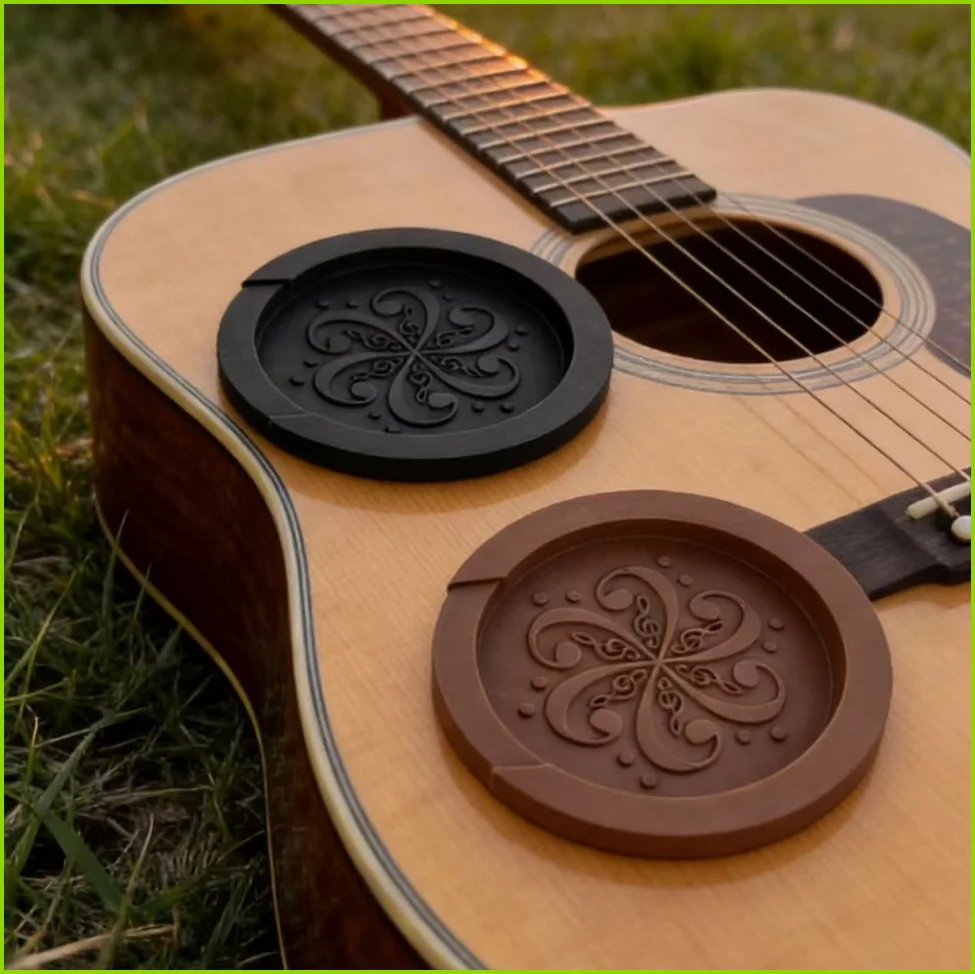 Acoustic-Electric Guitar Sound Hole Cover Classical Noise Reduction, Buster Muffler, Prevent Feedback for Guitars Accessories
