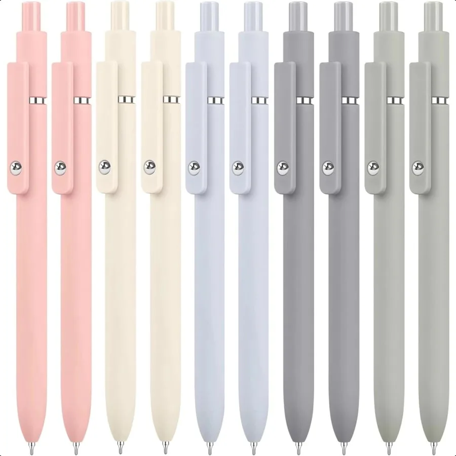 

10 шт. гелевые ручки с черными чернилами, тонкие ручки с гладким письмом, школьные офисные ручки, подарки на Рождество, годовщину, день рождения для мужчин W