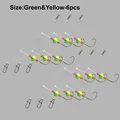 green-yellow 6pcs