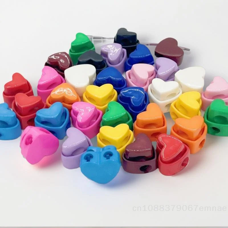 

[ZYAS] Набор из 5 разноцветных ограничителей для вязальных спиц в форме сердца с двойным отверстием, защита кончиков спиц, аксессуары для вязания своими руками