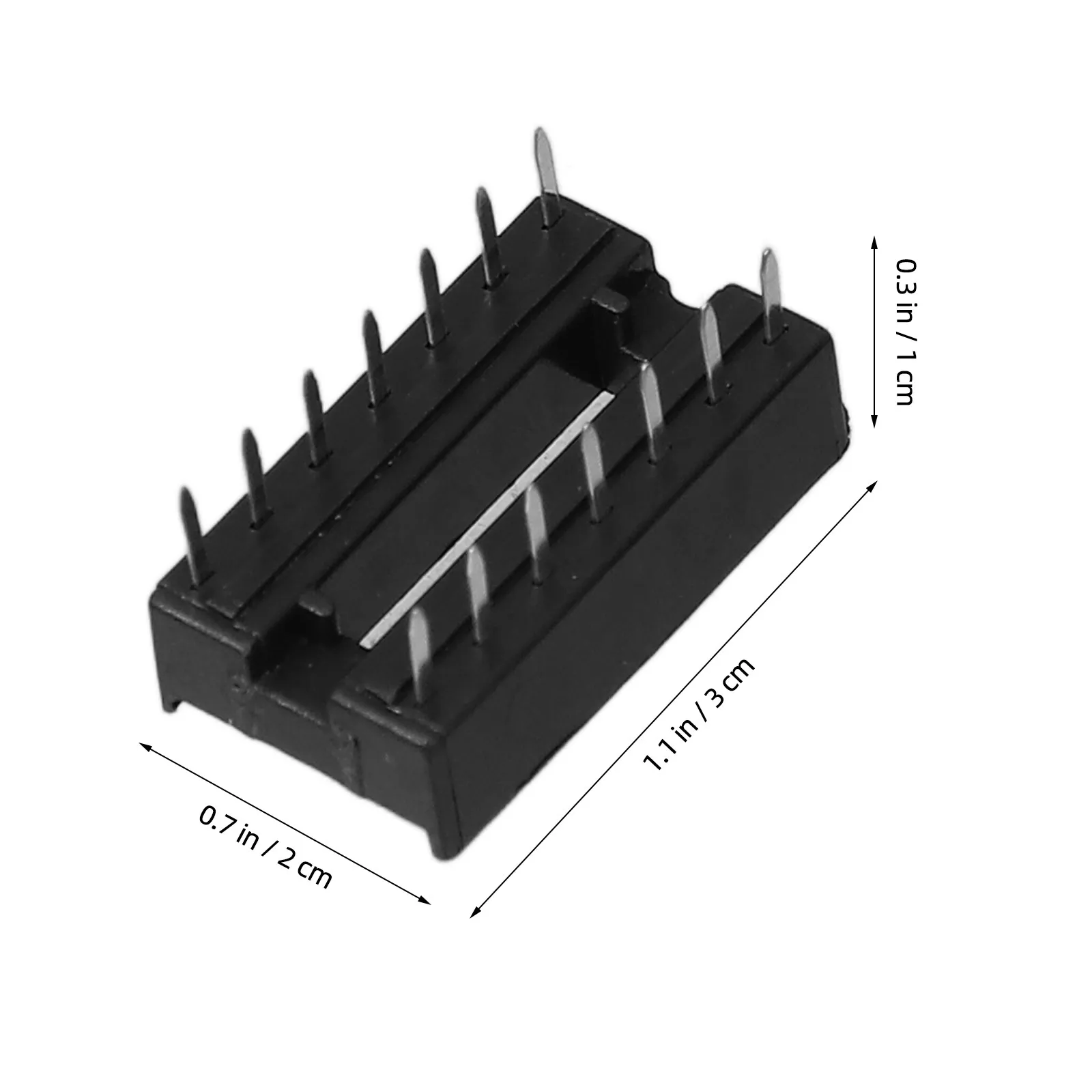 Professional Ic Chip Socket Set 6 8 14 16 18 20 24 28 Pin Integrated Circuit Sockets for DIY Electronics Ic Circuit Chip Holder
