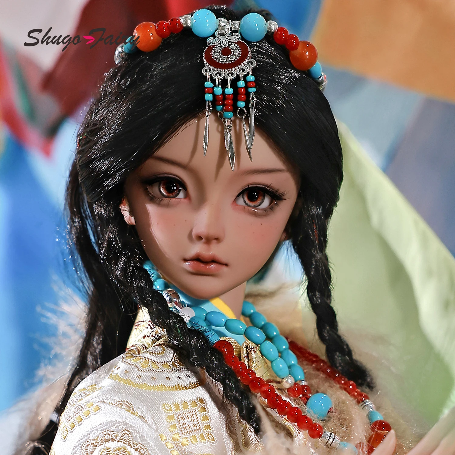 Shuga Fairy Chiara 1/3 Bjd Doll ETibetan Girl In The Grassland Art Figure Dolls For 1/3 Bjd Clothes Ball Jointed Doll Bjd