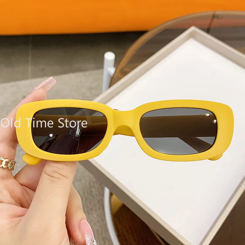 New Trend Children's Fashion Sunglasses Travel Summer Beach Outdoor UV400 Shades Retro Baby Girl Boy Small Rectangular Eyewear