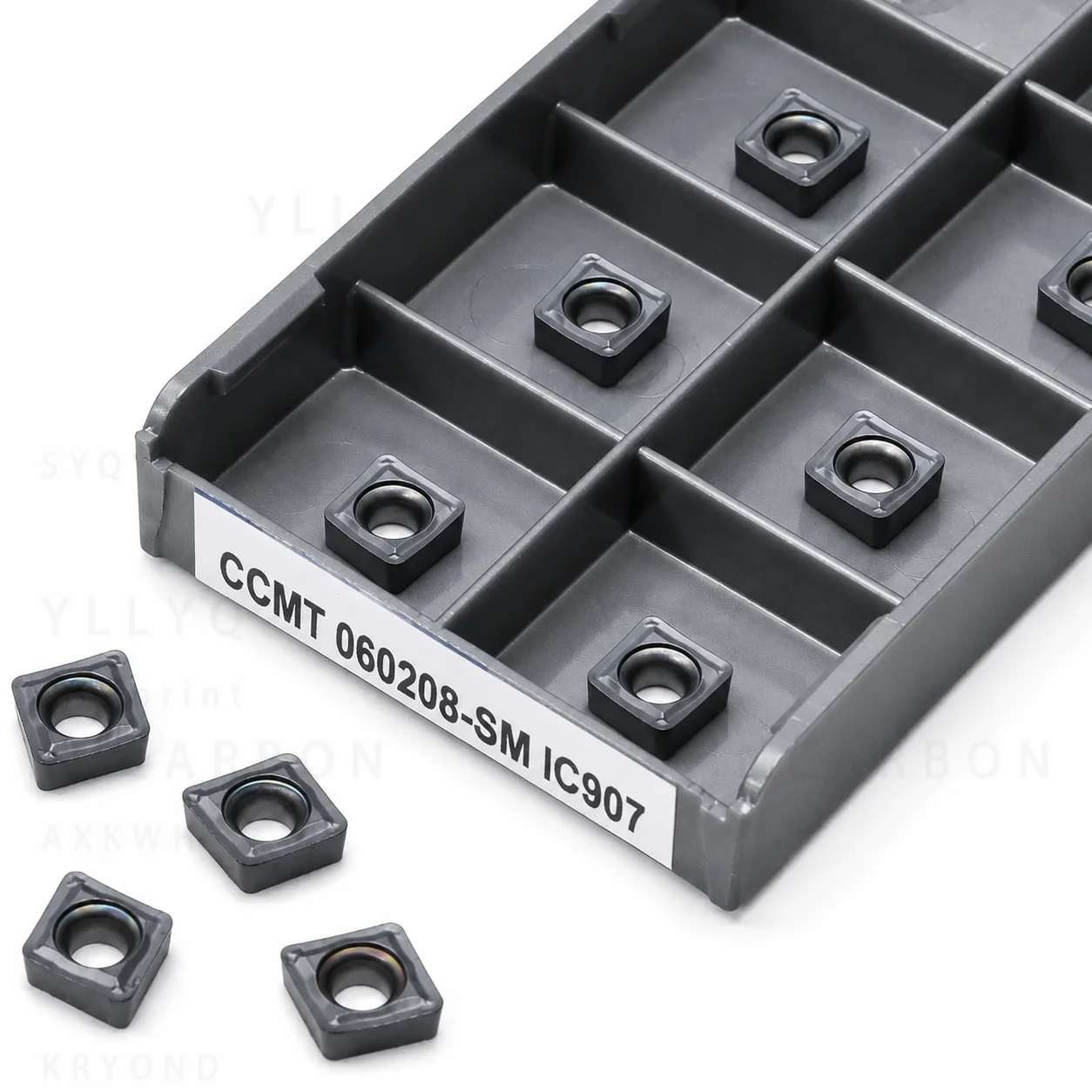 10PCS CCMT060204 CCMT060208 Carbide Turning Insert IC907 IC908 CNC Lathe Tool Internal Machining Cutting Blade