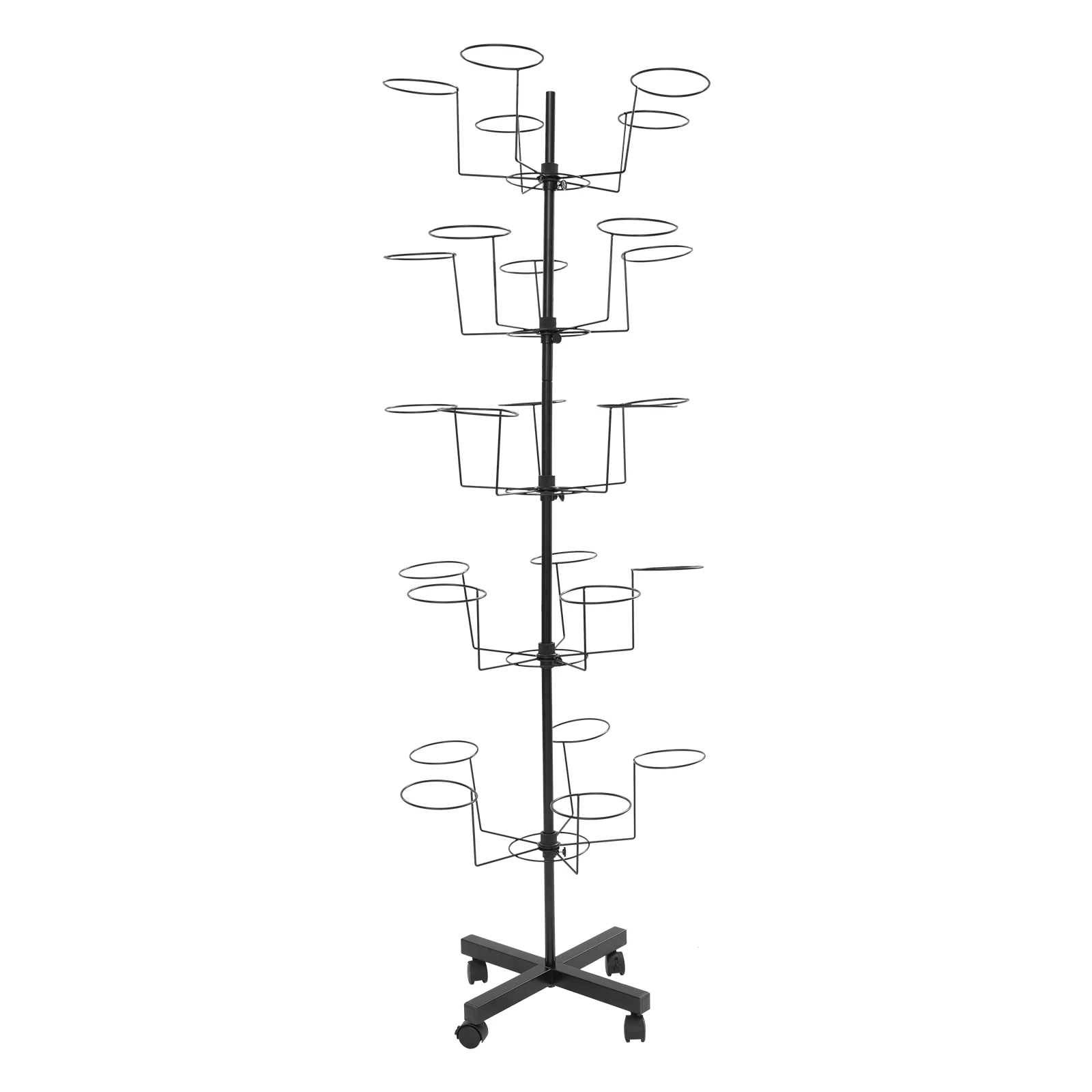 

Напольная вешалка-стойка для одежды и головных уборов с 25 крючками