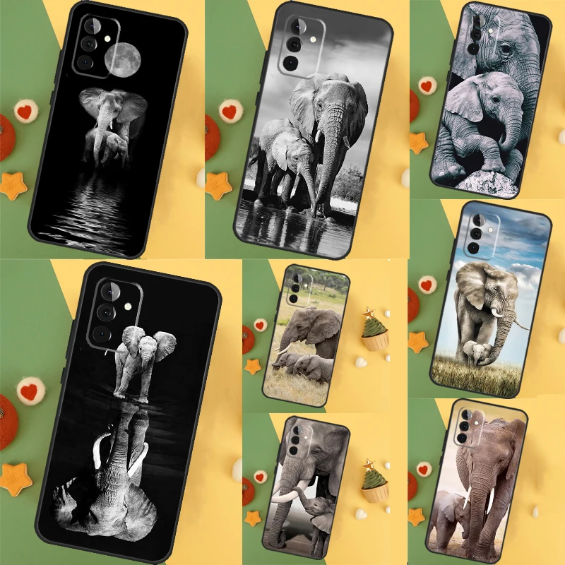 Elephant Baby Nature Case For Samsung Galaxy A52 A32 A12 A53 A33 A23 A13 A54 A34 A14 A51 A15 A25 A35 A55 Cover