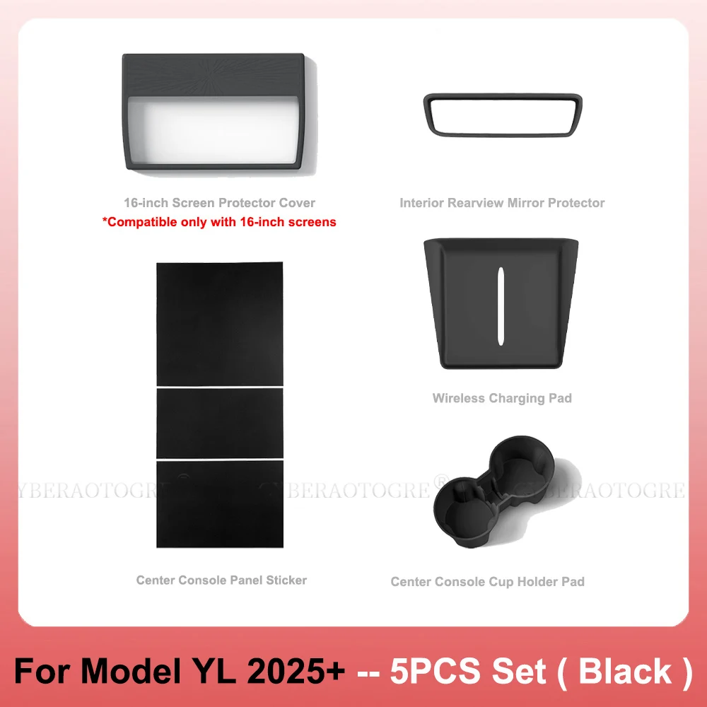 YL 5PCS Black