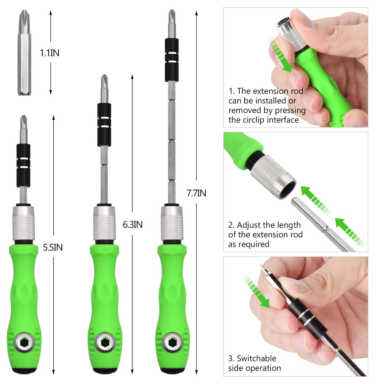 SMARLAN 32 In 1 Screwdriver Set Precision Mini Magnetic Screwdriver Bits Kit Phone Mobile IPad Camera Maintenance Tool Repair