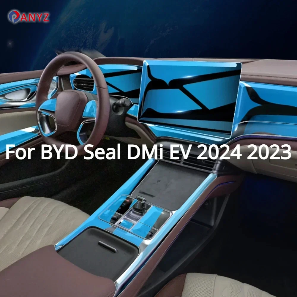 

For BYD Seal DMi EV 2025 2024 2023PPF Protection film Accessories Interior transparent TPU Navigation Gear Panel Center Console