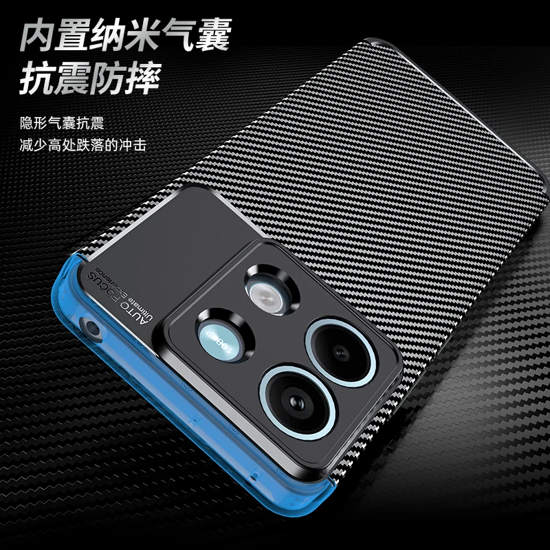 For Xiaomi Redmi Note 13 Case Redmi Note 13 Cover Rubber Silicone Luxuy TPU Phone Capa For Redmi Note 13 Pro Plus Case