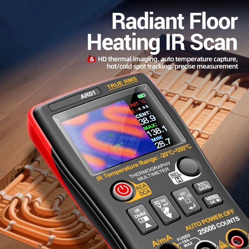 

Digital Thermal Imaging Multimeter Accurate Electrical Testing Device for Home