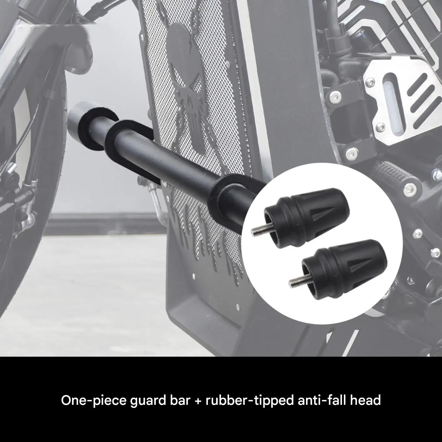 

For Gaokin Thor650 Straight Anti-Fall Bumper Crash Bar, Thickened Metal Body Protection Frame Stable Mount Mod Kit