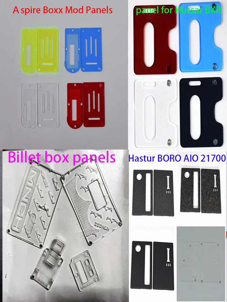 Placa fluorescente para panel exterior, para puertas interiores, Hastur BORO AIO 21700, Hussar BXR Aspire Boxx, BMM, caja billet