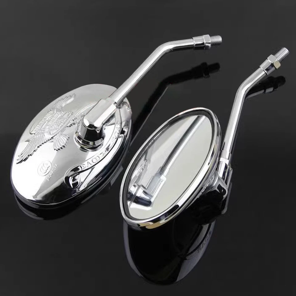 パーツ V-TWIN OVAL MIRROR SHORT FX-XL TYPE V-TWIN OVAL MIRROR
