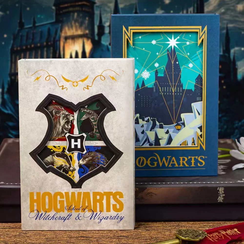 Cuadernos de tapa dura de Harry Potter auténticos, serie Hogwarts, planificador diario para estudiantes, libro de trabajo portátil para el Campus, regalos de papelería para niñas