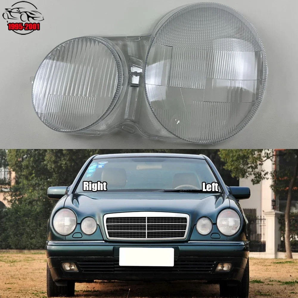 

For Mercedes-Benz E-Class W210 E200 E220 1995-2001 Headlight Shell Mask Transparent Headlamp Cover Lampshdade Plexiglass