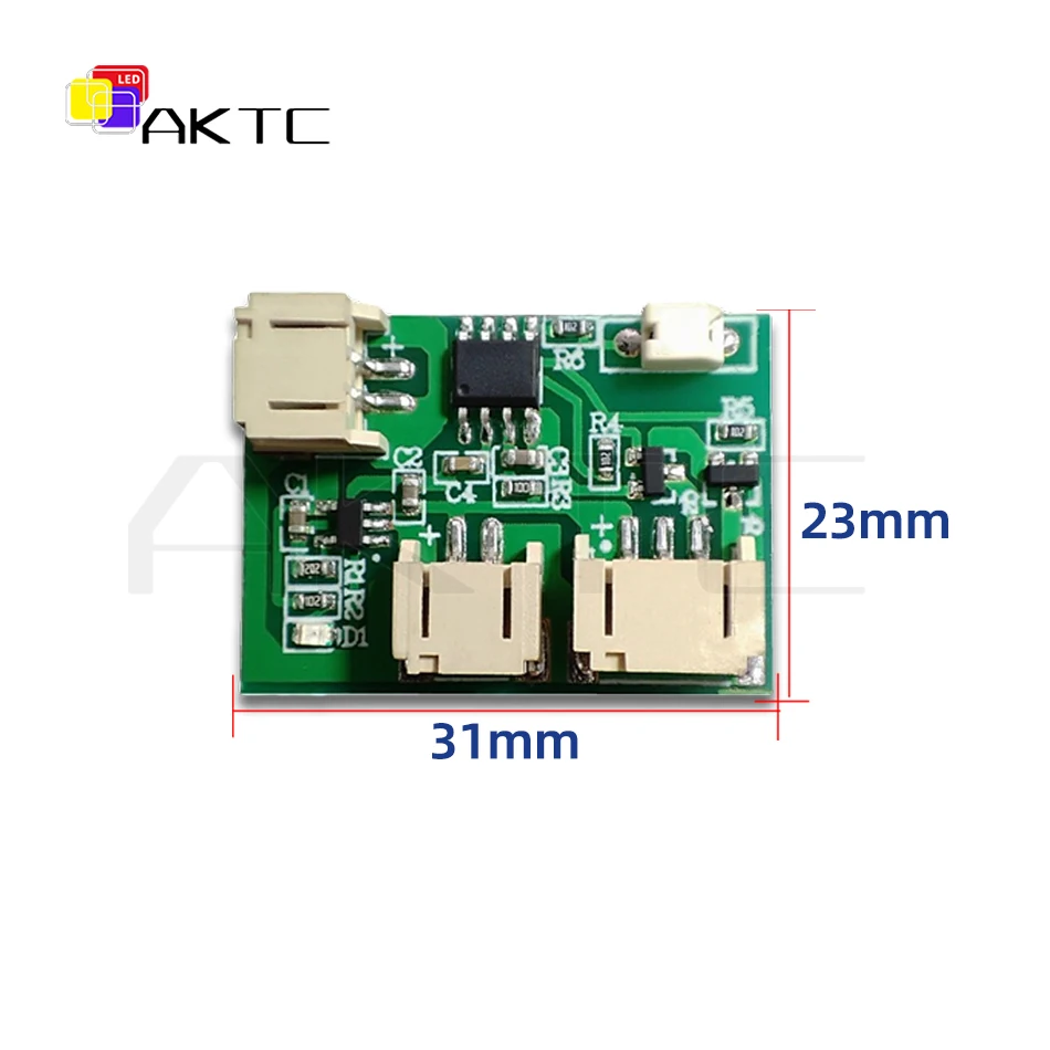 Nowy akumulatorowy moduł przełącznika dotykowego LED PCB 5V 2A Niskonapięciowy pojedynczy/dwukolorowy kontroler tablicy świetlnej z portem