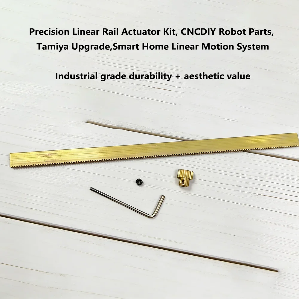 

0.5M copper rack 200mm long and 0.5M18Teeth-3mm hole copper gear Spur Gear Brass Pinion Step Gear For Transmission Accessories
