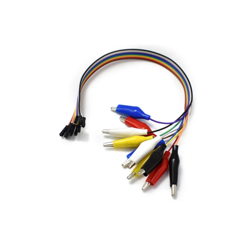 20/30cm Double Ended Alligator Clips Male Female Crocodile Clip Test Clip Dupont Line Jumper DIY Connection