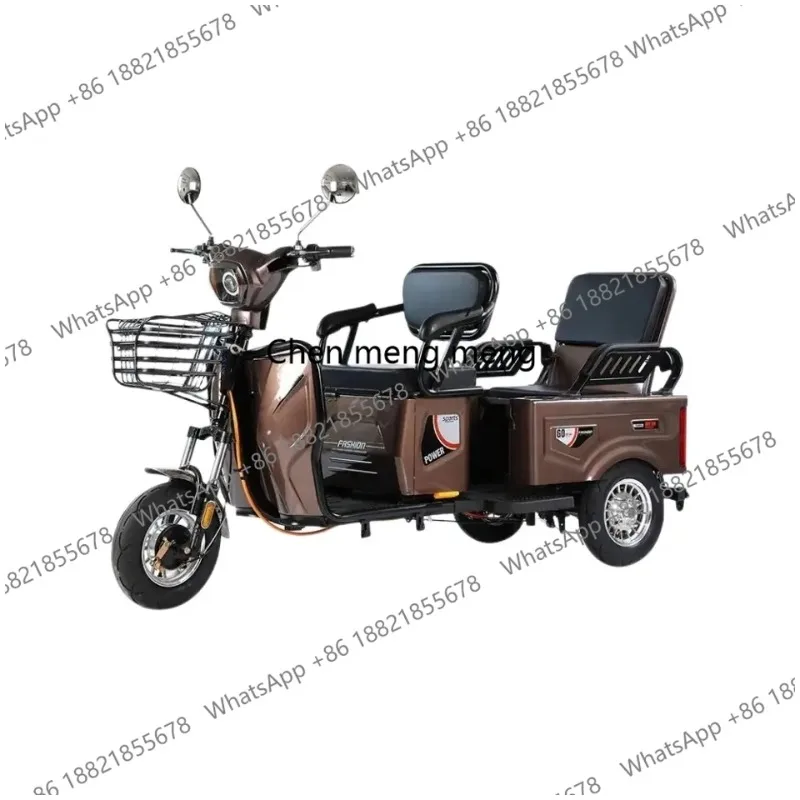 500w-1000w Three-wheel Electric Vehicle Factory Pull Cargo Load Electric Bicycle Mobile Fast Food Truck Electric Food Tricycle