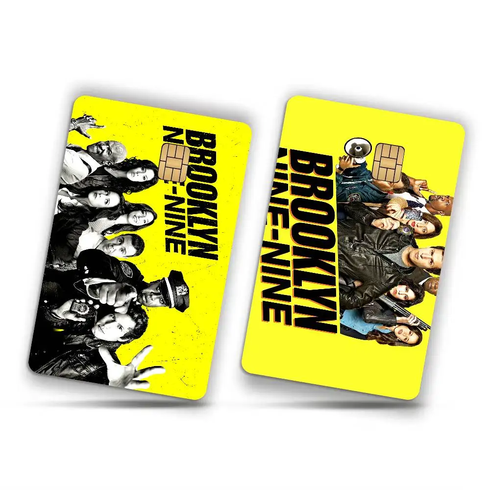 Movie B-Brooklyn Nine 99 Anime Cartoon Bear Skin Sticker Film Tape Case for Big Credit Debit Card Front Side
