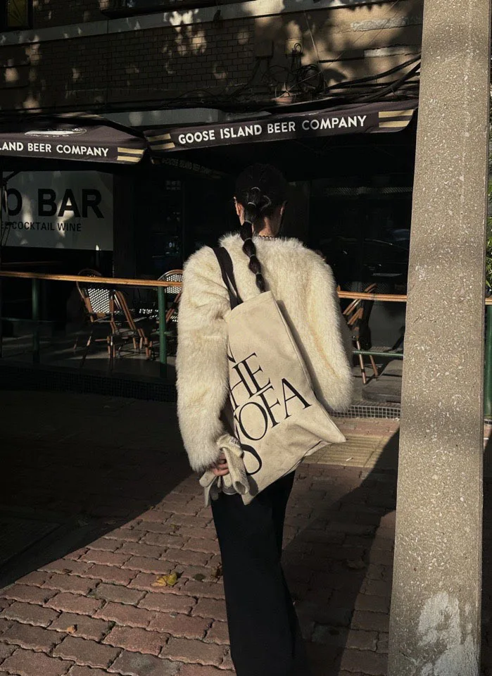 Faux Fox Fur Women Coats Solid Short Jackets Long Sleeve Round Neck Open Stitch Thick Slim Fit Elegant Casual 2026 Autumn Winter