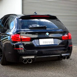 SPOILER CAP For BMW 5 F11 535i Msport 2010-2017 ABS Plastic Car Wing Rear Roof Spoiler for BMW 5 series Touring (F11) M Sport