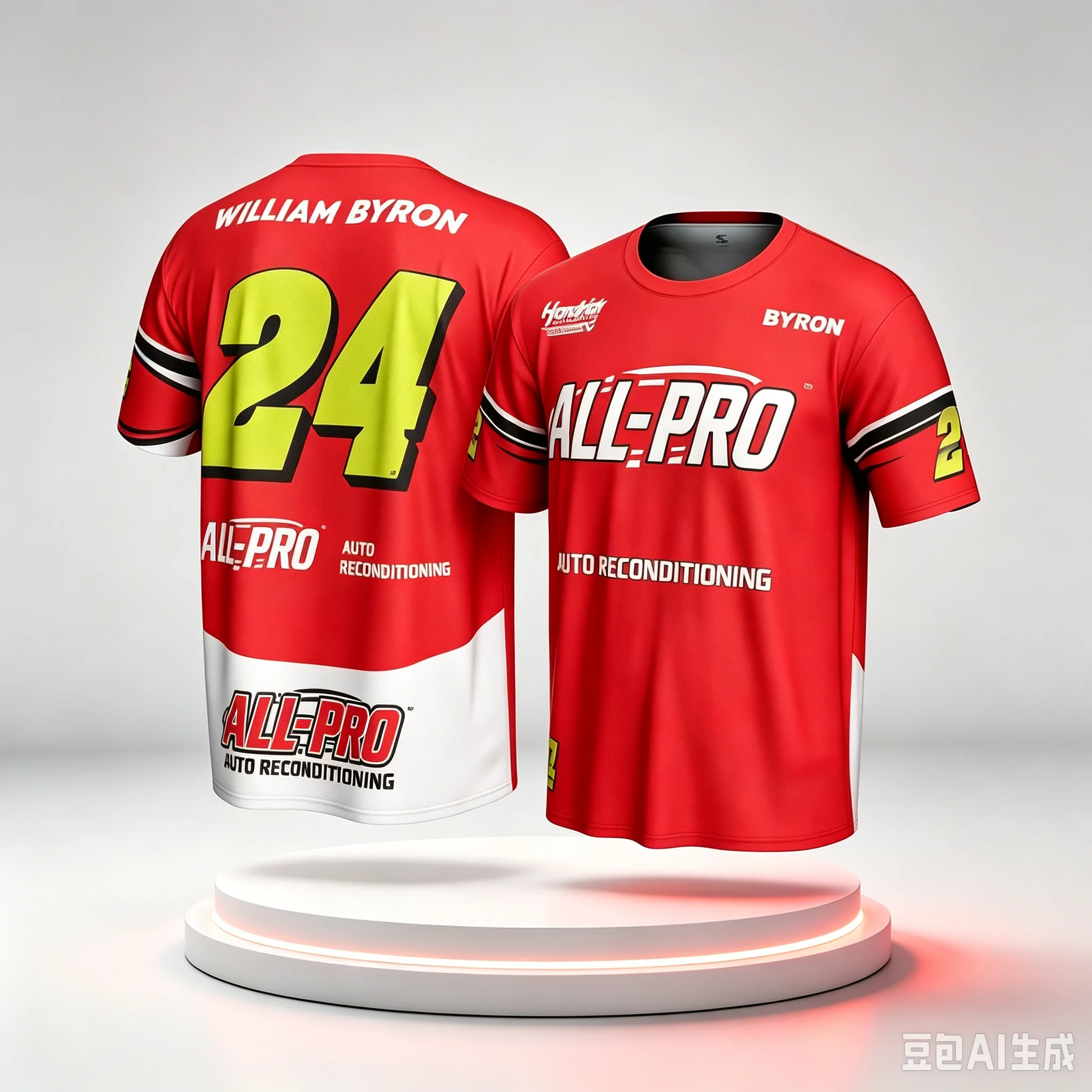 Men 3D Full Print T‑Shirt William Byron 24 All‑Pro Auto Short Sleeve Tee Racing Fan Jersey Casual Oversized Sport Tops Men Tees