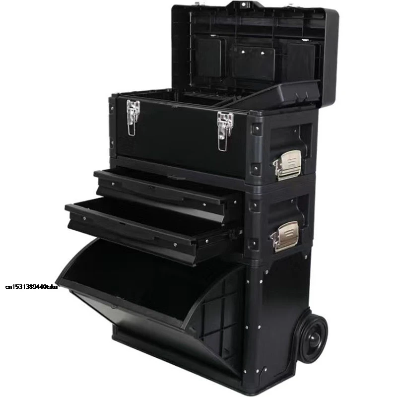Promotion Three-layer separate portable multi-function trolley Portable hardware combination tool cart 3 colors optional 2025