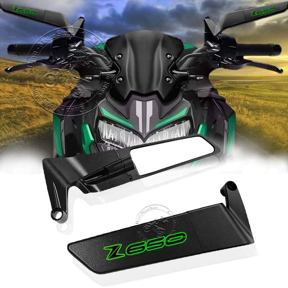 

Motorcycle Rearview Mirror for KAWASAKI z650 Z 650 Z650 ALL YEAR Motorcycle CNC Rearview Mirror Fixed Wing