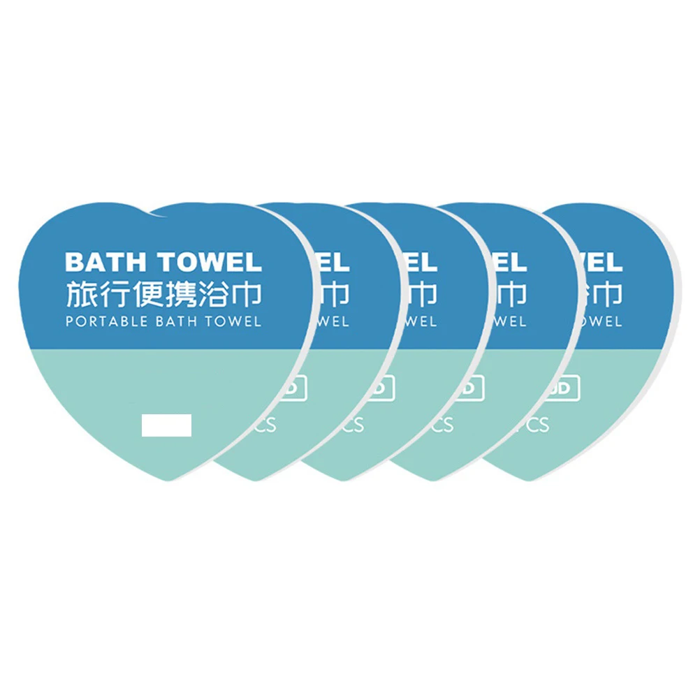

5pcs Compressed Face Towels Portable Bath Towel Disposable Lightweight Travel Outdoor Camping Water Absorbent Easy Carry Premium