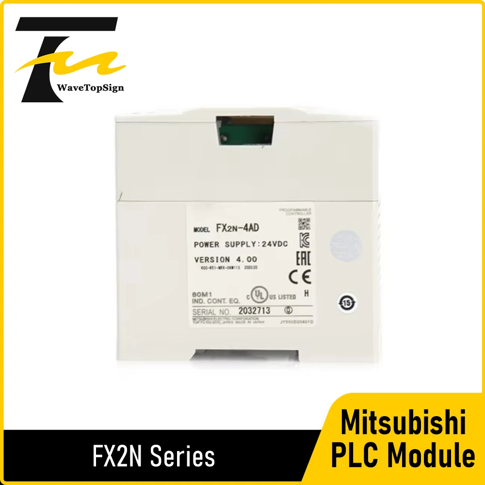 Wavetopsign Original PLC Module FX2N-4DA FX2N-2DA FX2N-4AD-PT FX2N-4AD-TC FX2N-1PG FX2N-8AD FX2N-32CCL FX2N-5A FX2N-2LC FX2N-1HC