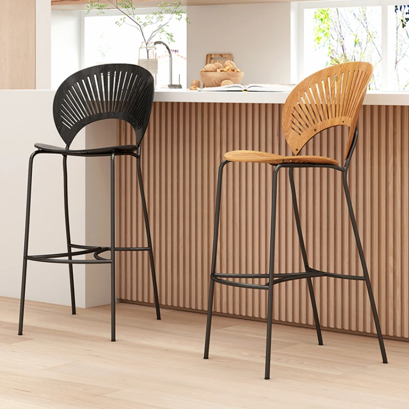 Floor Chair Counter Stool Minimalist Chairs Bar Modern Ergonomic Industrial Stools Armchair Leather Dining Cafe Gamer Furniture