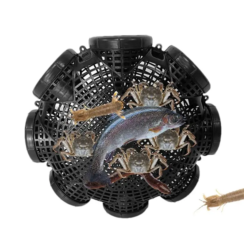 Crab Pot Trap Portable Crab Cage Trap Fishing Accessories With Dense Vents For Catching Lobster Crayfish Crabs Herring Shrimp