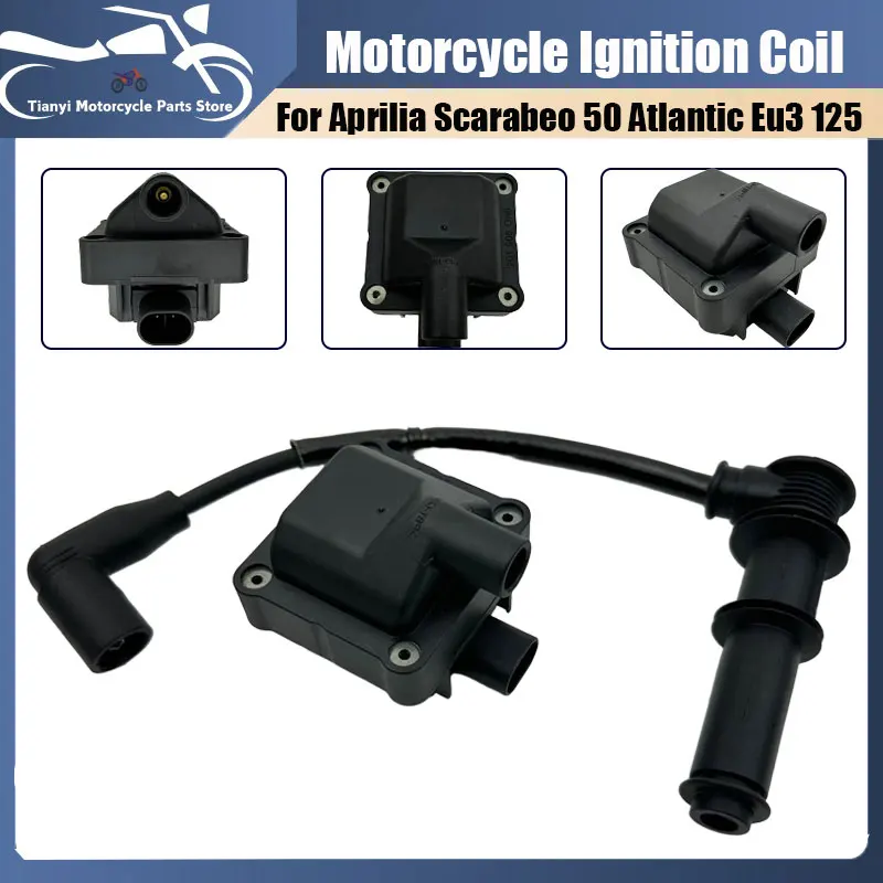 

77187322 motorcycle Ignition Coil For Aprilia Atlantic Eu3 125 Sport City Cube 250 Atlantic500 Scarabeo500 Scarabeo 50