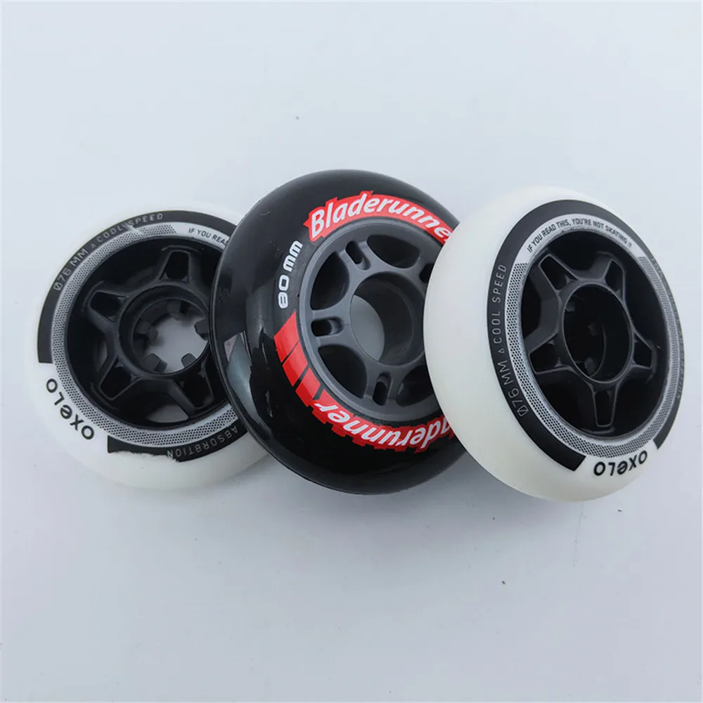 

Japy Inline Skates Wheels Indoor Slalom Hockey Roller Skating Wheels 78A Hardness Solft 76 80mm 8pcs/set Patines Tires