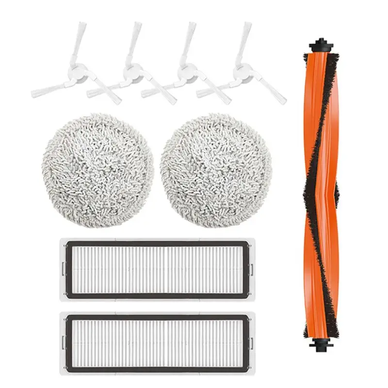 A84G 18X Mop Main Side Brush Filter for STYTJ06ZHM Mijia Pro, Self Cleaning Robot Vacuum Cleaner Parts